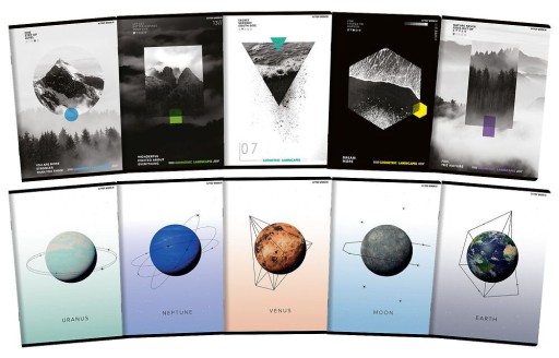 A5 60k notebook GEO/Planet TOP2000 mriežka