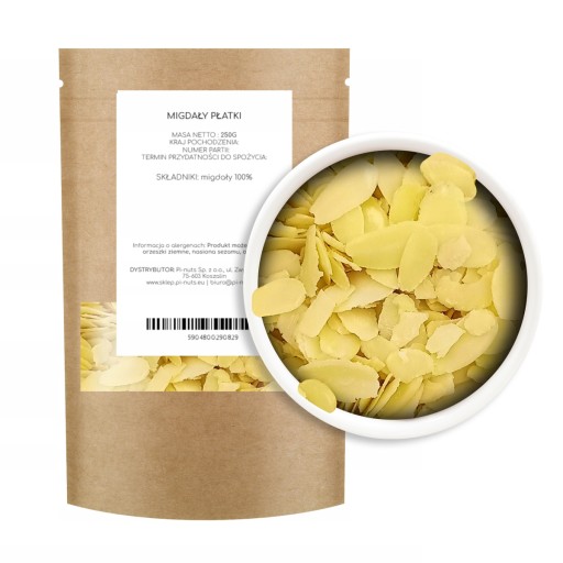 MANDĽOVÉ VLOČKY MANDLE 100% ČERSTVÉ 250g