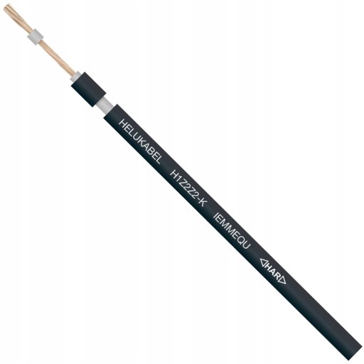 HELUKABEL H1Z2Z2-K SOLÁRNY KÁBEL PRE FOTOVOLTAIKU ČIERNY 6MM