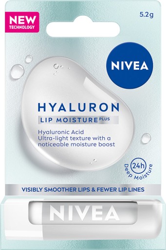 NIVEA HYALURON MOISTURE PLUS Hydratačný balzam - rúž 5,2g