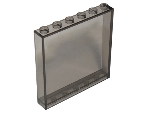 LEGO 59349 NÁSTENNÝ PANEL 1x6x5 trans čierny NOVINKA (6g)