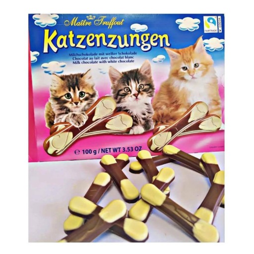 MaitreTruffout Mačacie jazyky mliečno-biele 100 g