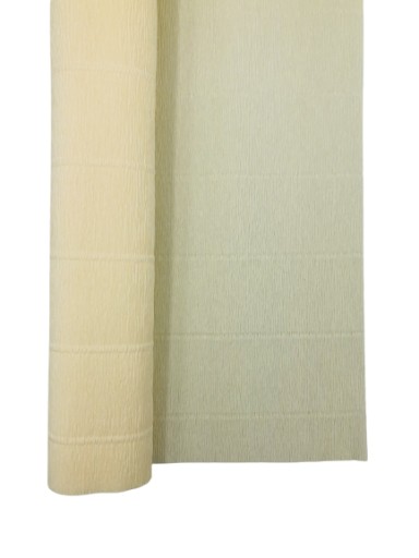 Krepový papier Taliansky krepový 180 g hodvábny papier č. 603 WHITE CREAM biely krém