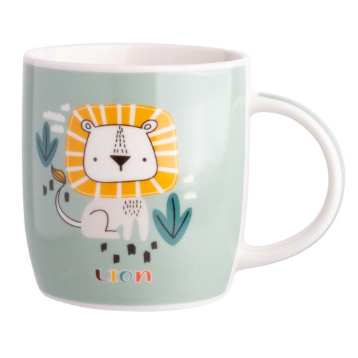 Porcelánový hrnček s potlačou Animals Lion 300ml