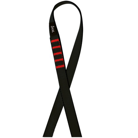Beal Loop 40 cm x 18 mm Čierna plochá páska