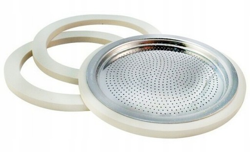 Tesnenie (3 ks + sitko) pre hliníkové kávovary Bialetti 3/4tz
