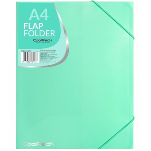 PILNÍK COOLPACK S GUMA, A4, MINT PASTEL
