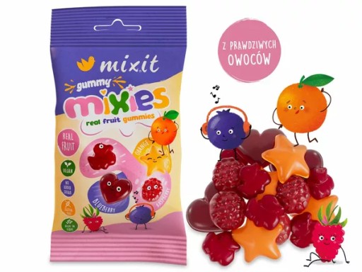 Fruit Mixies - prírodné želé cukríky MIXIT