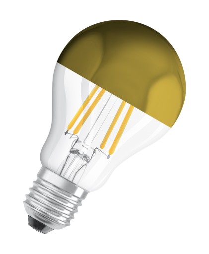 LED MIRROR GOLD E27 žiarovka 6,5W A50 650lm 2700K OSRAM