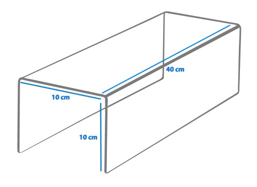 STOJAN STOJAN DISPLEJ PLEXI STEP 40/10 cm