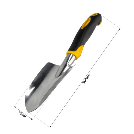 Záhradná lopatka na sadenie rastlín, široká záhradná zemná lopatka, hliník