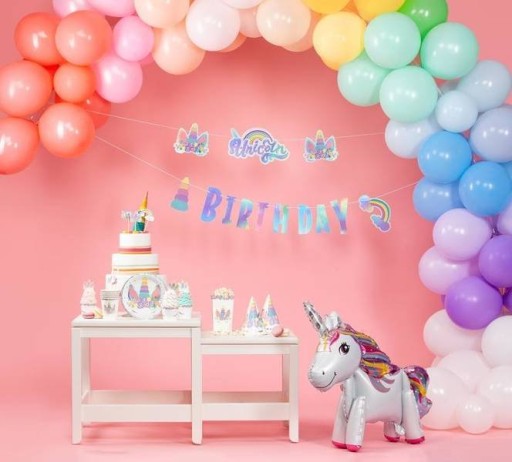 Narodeninové poháre Unicorn Papierové jednorožce narodeniny 220ml 6 kusov