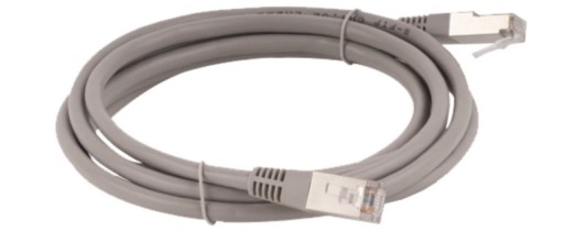 0,5m krútený pár, kategória 5e, ukončený RJ45