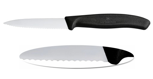 Victorinox 6.7633, nôž na zeleninu, zúbkovaná čepeľ 8 cm, Swiss Classic
