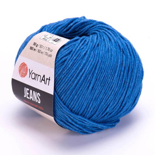 YARNART JEANS 16 modrá priadza