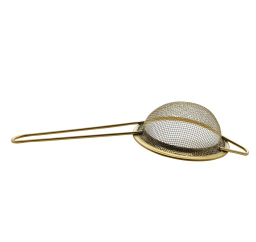 KUCHYNSKÝ SITOK, CEDNÍK NEREZOVÝ, ZLATÝ, 8 CM