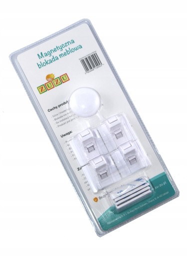 Magnetické zámky Detská ochrana nábytku, skríň a zásuviek, 4 ks