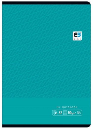 3-riadkový zápisník Black Blue Interprint