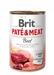 BRIT PATE MEAT MOKRÉ KRMIVO PRE PSA s hovädzím mäsom 800g