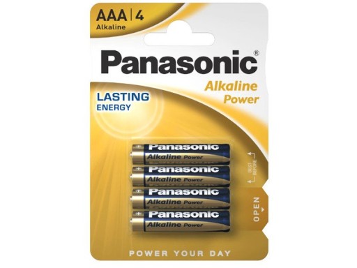 BATÉRIE PANASONIC AAA (LR3) ALKAICKÉ BATÉRIE - 4 ks