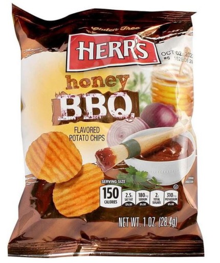 Zemiakové lupienky Herr's Honey BBQ 28,4 g