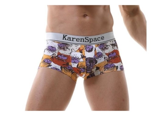 SEXY PÁNSKE JEMNÉ VZOROVANÉ BOXERKY XL