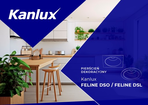 Kanlux FELINE DSL B/B štvorcové stropné očko, kód 37256