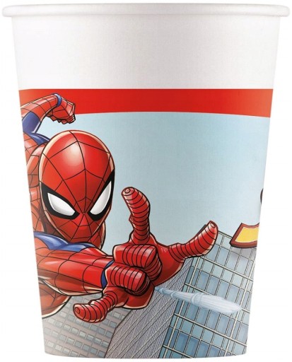 Papierové poháre Spiderman Crime Fighter Marvel 200 ml 8 ks.