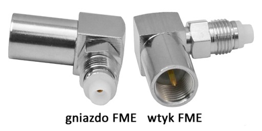Uhlový RF adaptér FME/wt-FME/gn HQ 50Ohm