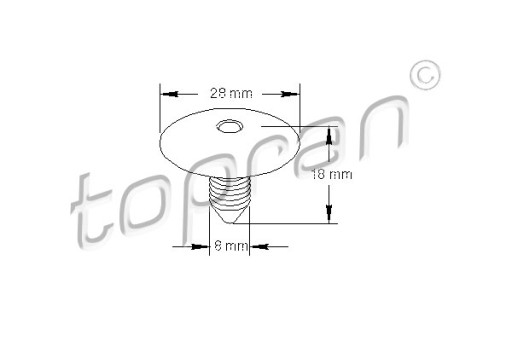 TOPRAN PLUG OPEL 201855