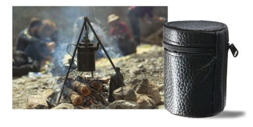 Kovové turistické okuliare 4 kusy + súprava pevného puzdra