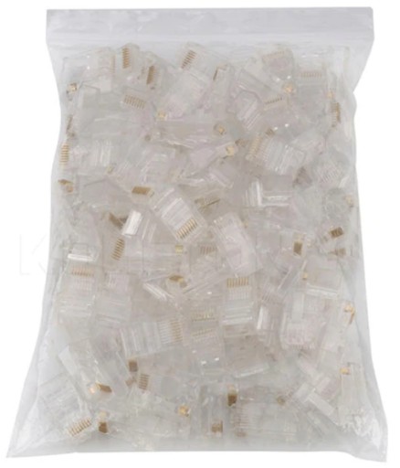 50 ks RJ45 8P8C INTERNETOVÁ ZÁSTRČKA SVORKY