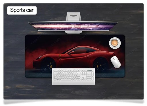 PODLOŽKA POD MYŠ HRY DO ŠPORTOVÉHO AUTOMOBILKU XXL 80x30