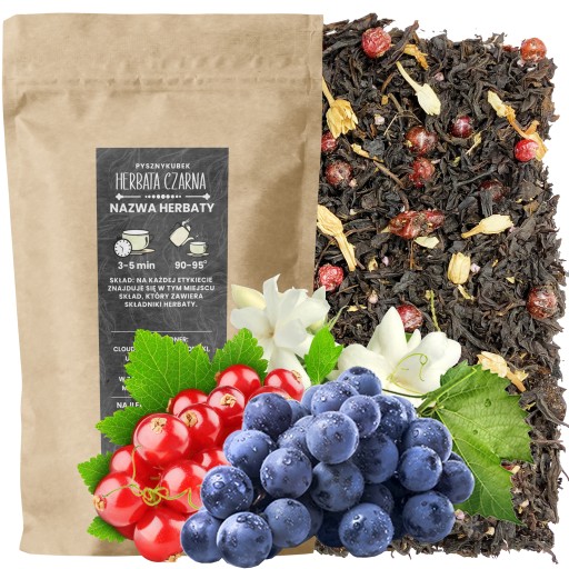 Čierny čaj ASSAM GUMMYBERRY JUICE 50G skvelý