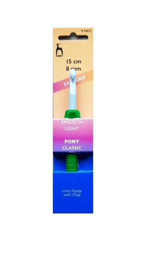 Háčik na háčkovanie PONY Easy Grip s rukoväťou 8,00
