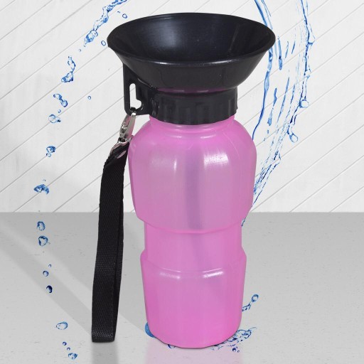 Turistická fľaša pre zvieratá s miskou, 0,5 l