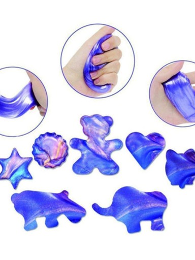 Krištáľová guľa SLIME SENSORY HROMADNÁ RAINBOW GALAXY