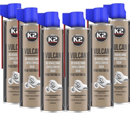 K2 VULCAN ODSTRAŇOVANIE HRDZE PRE ZAPEMENENÉ SKRUTKY 250ml
