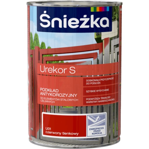 Urekor S Red Oxide farba 0,2L Śnieżka