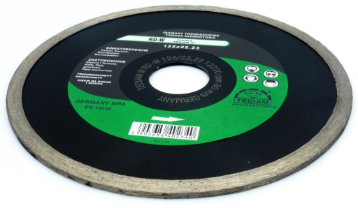 PRO DIAMANTOVÝ DISK 125x22,2mm NA REZANIE hrnčiarskych dlaždíc a terakotovej glazúry