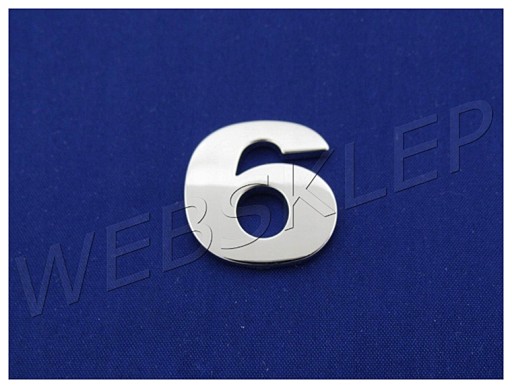 ZNAK ČÍSLO ČÍSLA PÍSMENO PÍSMENO CHROME 6 SIX I3X95