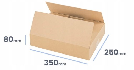 KARTÓNOVÁ škatuľka Zásielková skrinka A 350x250x80 - 20 ks.