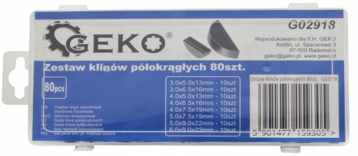 SADA 80 POLOKRUHÝCH KLINOV