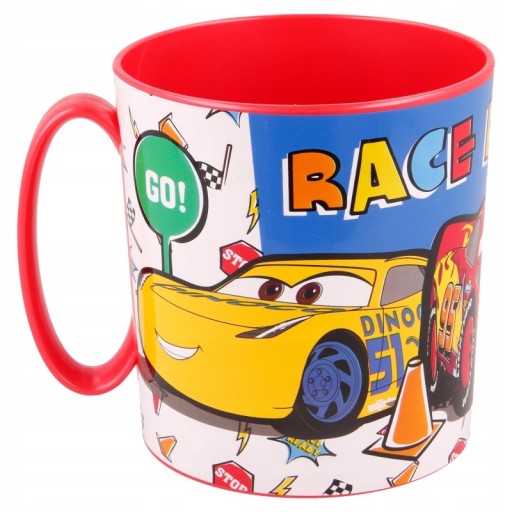 CARS ZIGZAK MCQUEEN hrnček do mikrovlnky s uškom