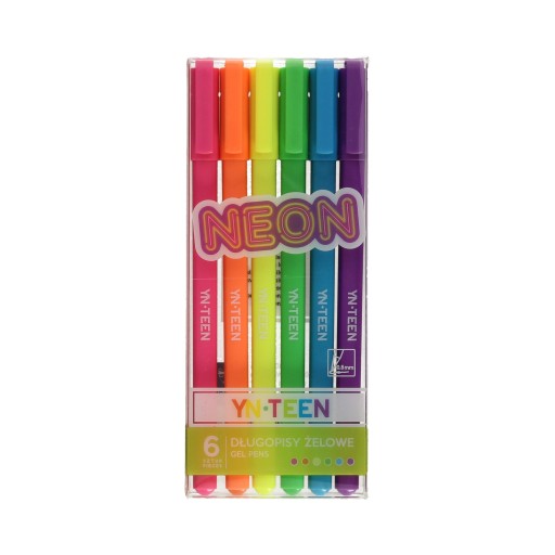 YNTneónové gélové perá 6 farieb