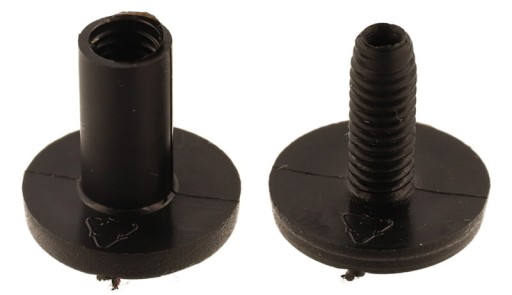 Plastové nity DIY skrutka 10mm Čierna 10ks