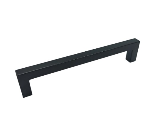 NÁBYTKOVÁ KĽÚČKA Štvorcová 160MM MAT ČIERNA