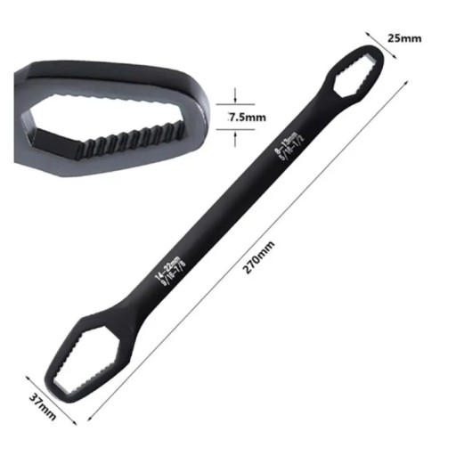 TORX UNIVERZÁLNY OTVORENÝ KĽÚČ, PALCE 8-22