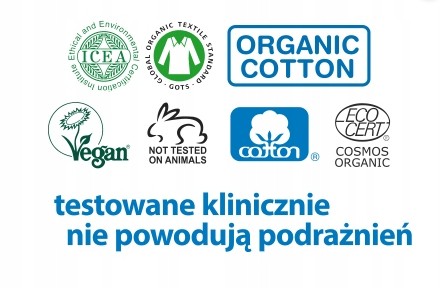 Masmi Ekologické hygienické vložky na noc, 100% prírodná, organická bavlna, 10 ks.