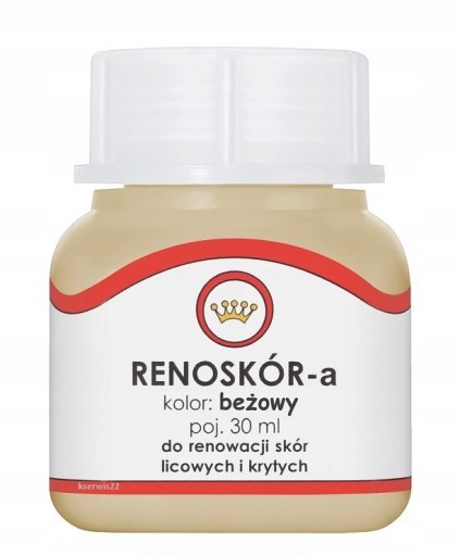 RENOSKÓR LAK NA KOŽU 30ml béžový
